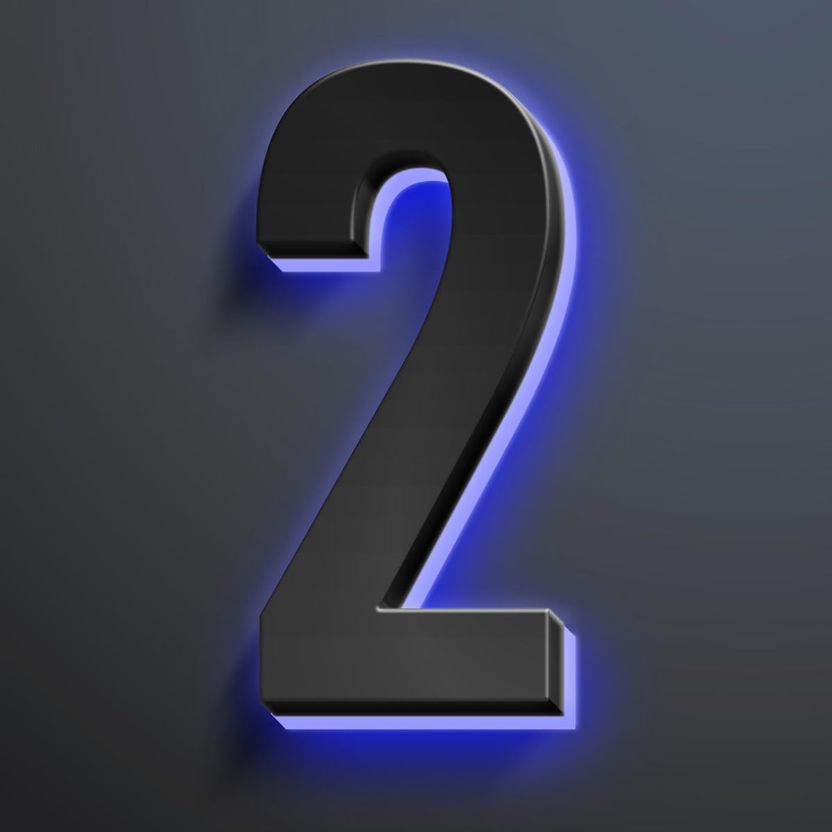 Backlit LED Illuminated House Numbers, Stainless Steel Hand-Polished For House Address Signs, Modern Lighted House Numbers, Illuminated Address Numbers For Outside,18 Inch/450mm,2