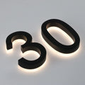 Backlit Illuminated LED Address Numbers 16', Lighted House Number Signs, Outdoor, Modern, Weatherproof And Corrosion Resistant,W