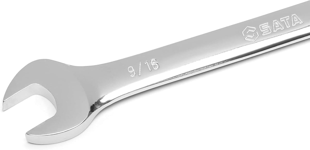 SATA 31 Piece 12 Point Combination Wrench Set | SAE 1/4' to 1-1/4' & Metric 8mm to 22mm | Off Corner Loading | ST08414G