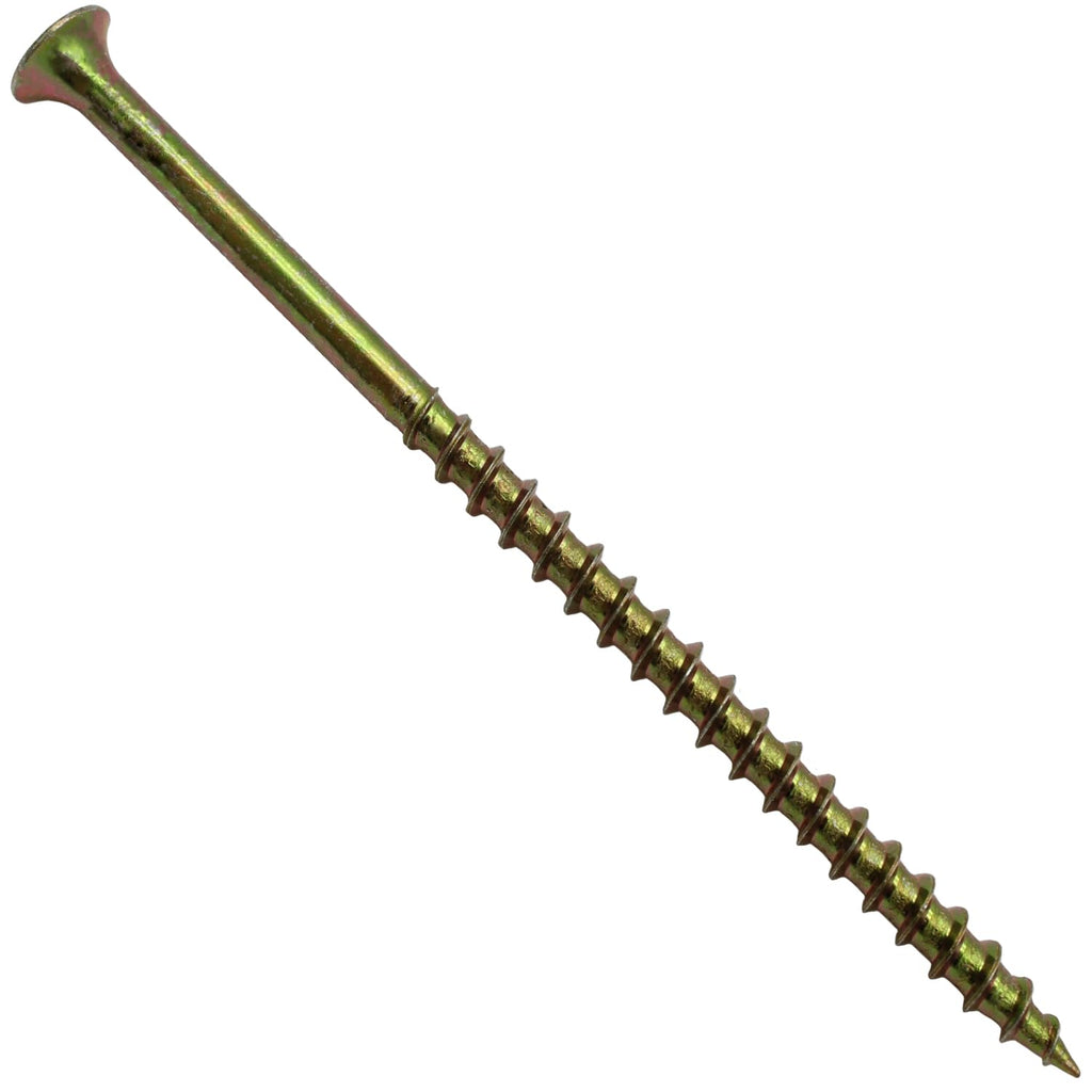 #10 x 4 Yellow ZINC COARSE Thread Drywall, Gypsum Board, Sheet Rock, Plasterboard Screws. CASE Qty 9 Boxes 999 Screws