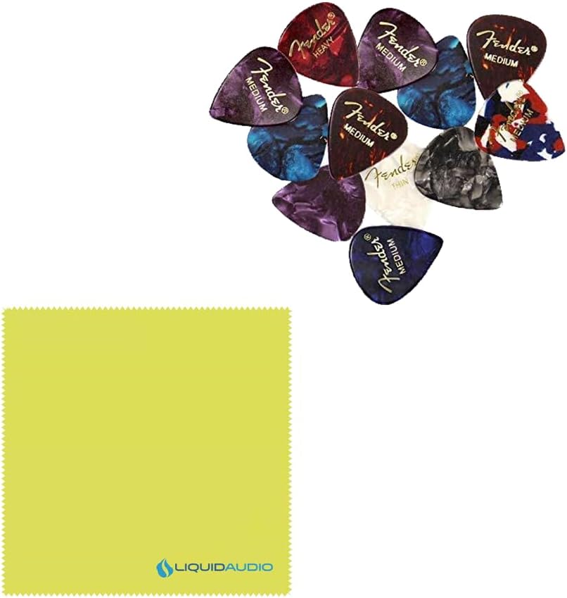 LR Baggs Align Series Equalizer Acoustic Guitar EQ Pedal Bundle w/ 12x Fender Picks and Liquid Audio Polishing Cloth
