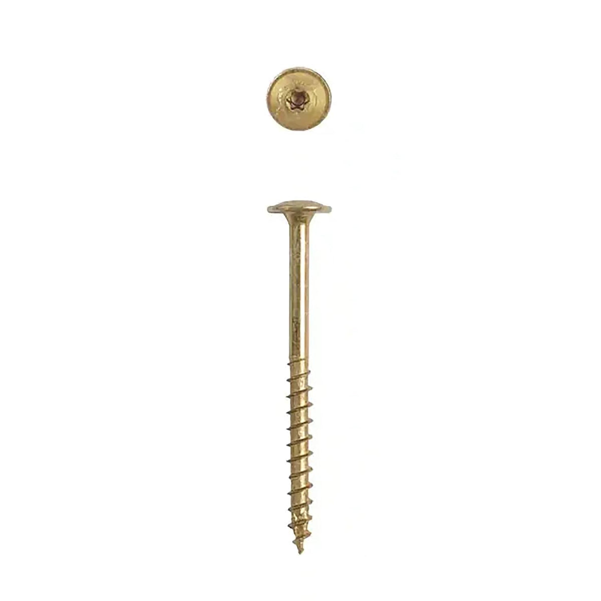 SPAX #10 x 2-1/2' Interior Wafer Head Cabinet Wood Screws Multi-Material Torx T-Star Plus (1500 EA) Bulk Pail Includes 2 Bits Washer Head Low Profile