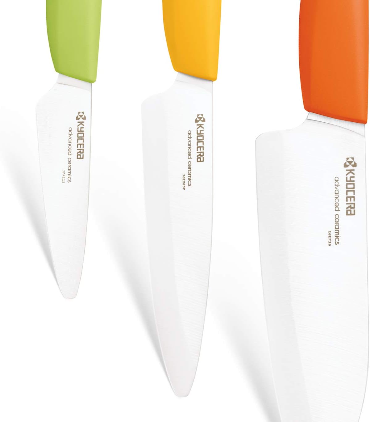 Kyocera 3Piece Advanced ceramic Revolution Series Knife Set, Citrus
