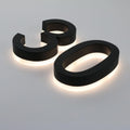 Backlit LED House Numbers For House Street, 20' Personalised Illuminated Modern House Address Numbers Sign Lighted Address Plaque,P