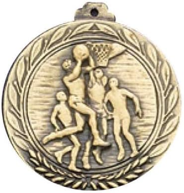 ABSKM2 Basketball MALE2 Medallion with Ribbon - Pack of 10