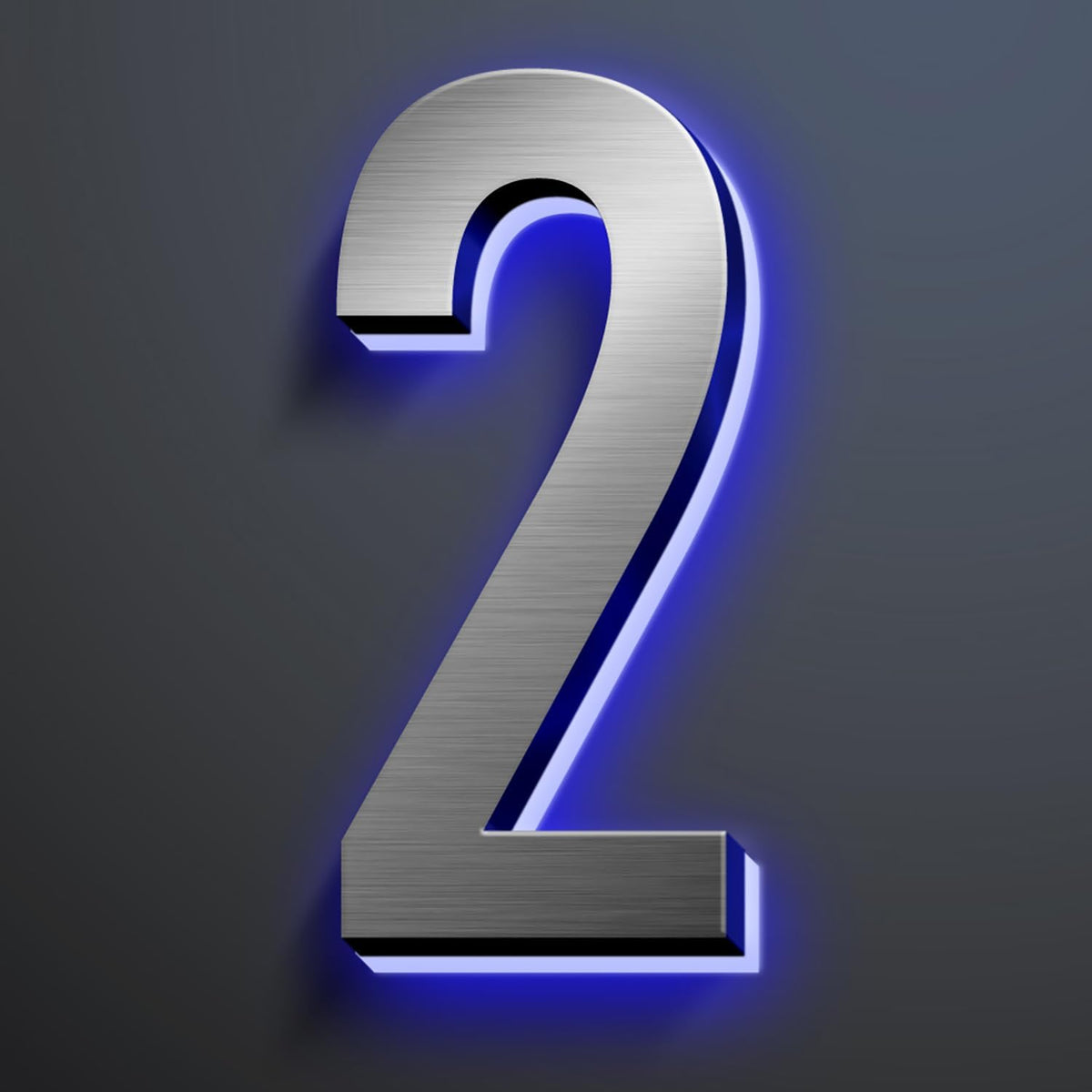 LED House Numbers, Modern Illuminated House Address Numbers For Outside, Lighted House Numbers Signs, Waterproof Backlit LED Address Numbers For House,18 Inch/450mm,2