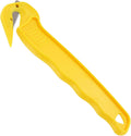 Thornton's Office Supplies Disposable Film Cutter, Sharp & Durable Steel Blade, Safe and Efficient Cutting Design for Shrink Wrap, Stretch Wrap, Tape, and Plastic Straps, Yellow (100)