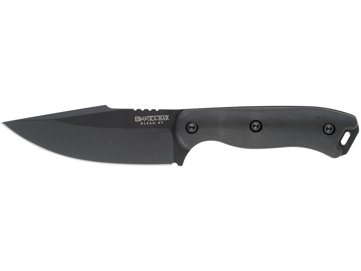 KA-BAR BK18 Becker Harpoon Fixed Blade Knife 4.5' Drop Point 1095 Cro-Van Black Blade Ultramid Handle Black