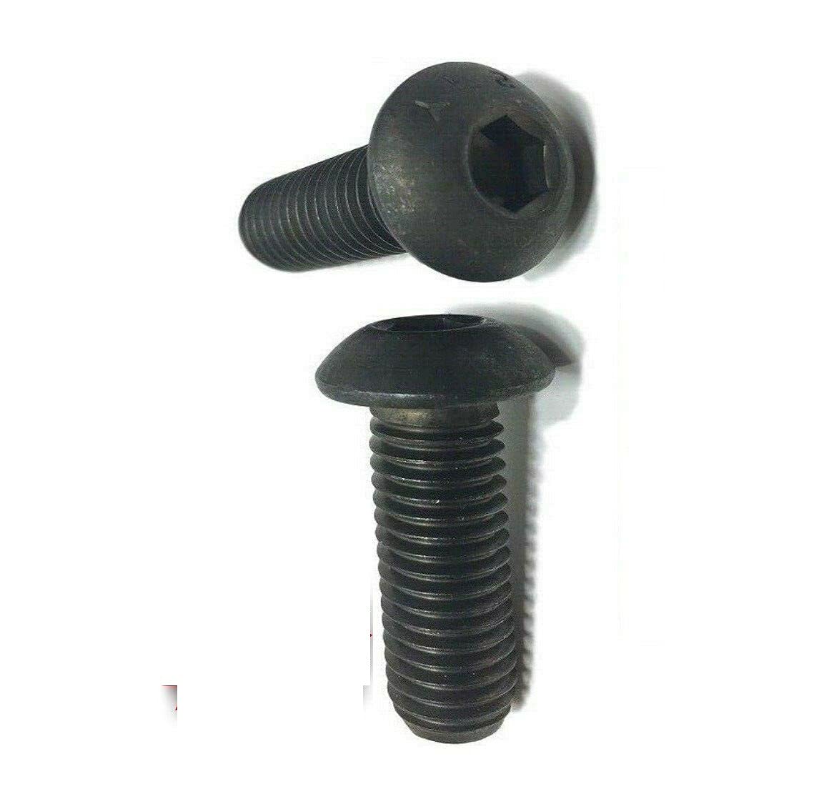 Pr-Mch Package of 250, 3/8-16 x 1 1/4' Button Head Cap Screw Black Oxide Thread Socket Set Kit #DR-D6249D