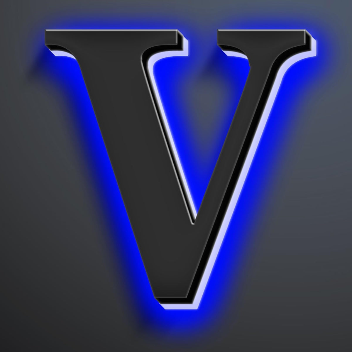 Illuminated House Numbers Increase Safety And Style 18 Inch, Backlit LED Address Number For Enhanced Visibility, Lighted Up Address Number, Modern Metal Signs,V