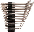 TEKTON Angle Head Open End Wrench Set with Modular Wrench Organizer, 11-Piece (3/8-1 in.) | WAE91502 | Made in USA
