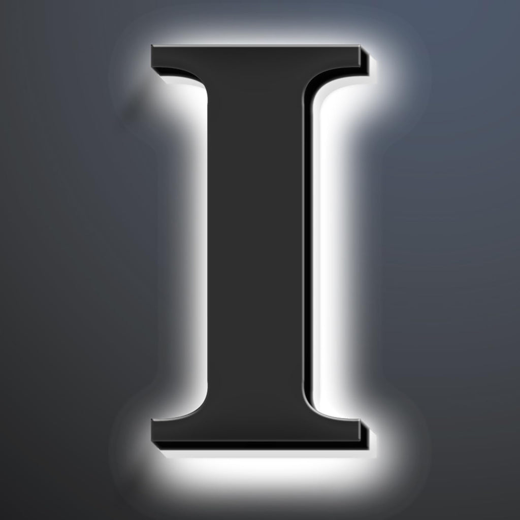 Backlit LED Illuminated House Numbers 20 Inch, Large Modern Lighted Home Address Numbers For Outside, Metal House Numbers With LED Lights, Illuminated Address Signs.