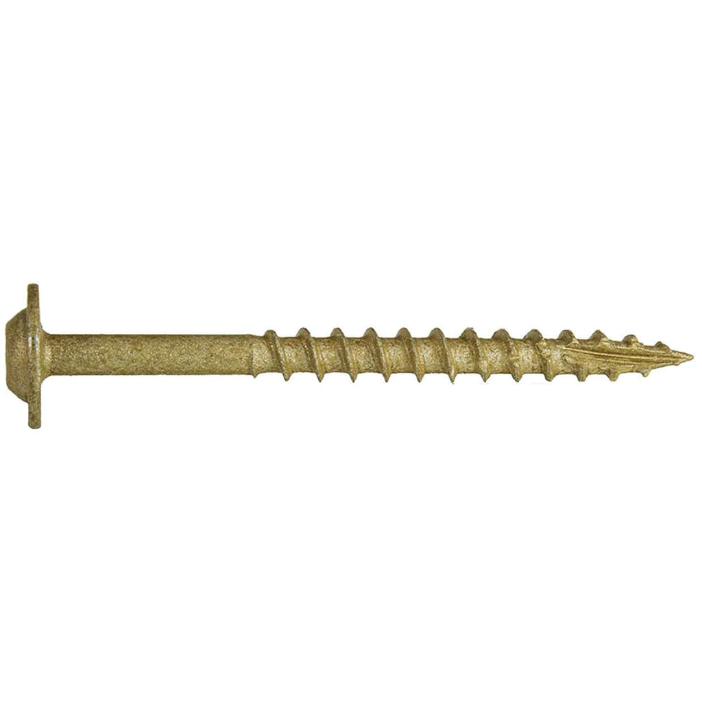 8 x 2 Bronze Star Multipurpose Exterior Coated - Torx/Star Drive - Modified Truss Head Cabinet Wood Screws - CASE Qty 42 Boxes 5,796 Screws