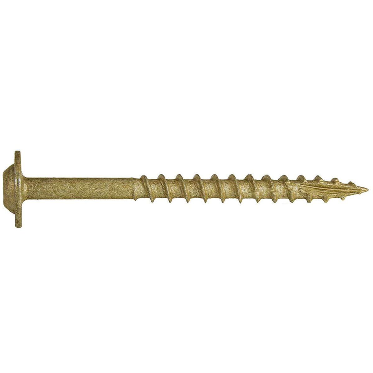 8 x 2 Bronze Star Multipurpose Exterior Coated - Torx/Star Drive - Modified Truss Head Cabinet Wood Screws - CASE Qty 42 Boxes 5,796 Screws