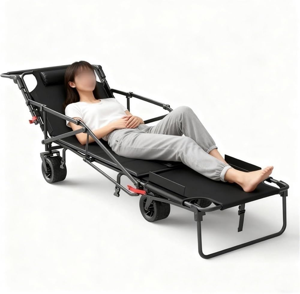 Wagons Carts Foldable, Heavy Duty Wagons, Multifunctional Folding Wagon, Collapsible Wagon with Wheels for Shopping, Sports, Camping(Black)