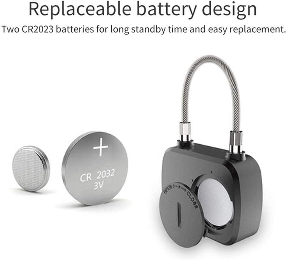 Fingerprint Lock Smart Waterproof Ideal for Gym Luggage Backpack Employee Locker Bike Suitcase Fence Hasp and Storage Back to School Supplies