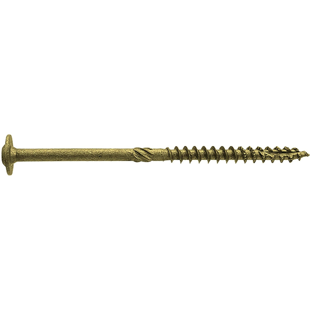 Jake Sales #14 x 4 Construction Lag Screw - Torx/Star Drive Heavy Duty Structural Lag Screw - Exterior Coated - ACQ Compatible - Modified Truss Washer Head. (10 x 100 Count CASE -1,000 Screws)