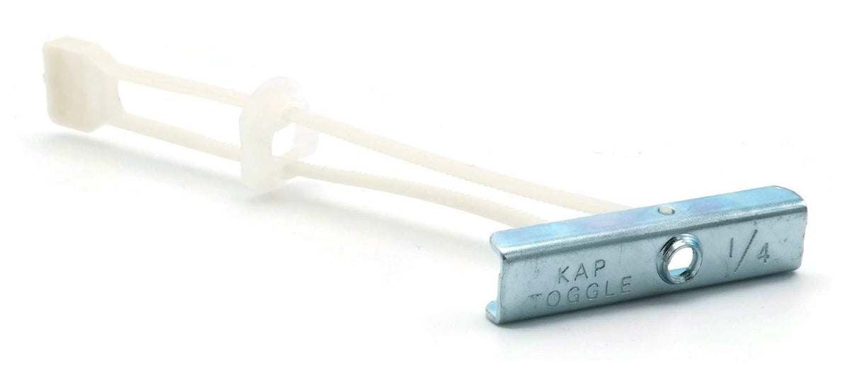KapToggle Hollow Wall Anchors Flip Toggle Bolts Concrete or Drywall Anchors 3/16' x #10-24 Qty 100