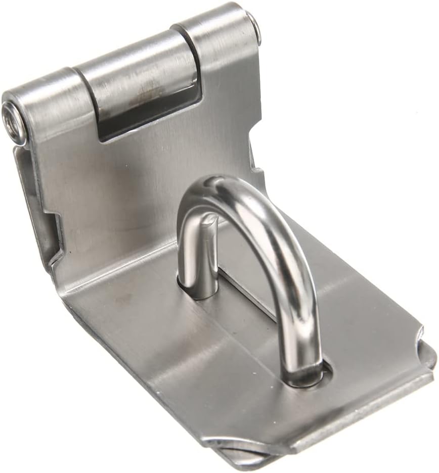 JSEIAJB Stainless Steel Door Lock Buckle Hasp Staple Gate Shed Latch Plate Clasp for Padlock Security