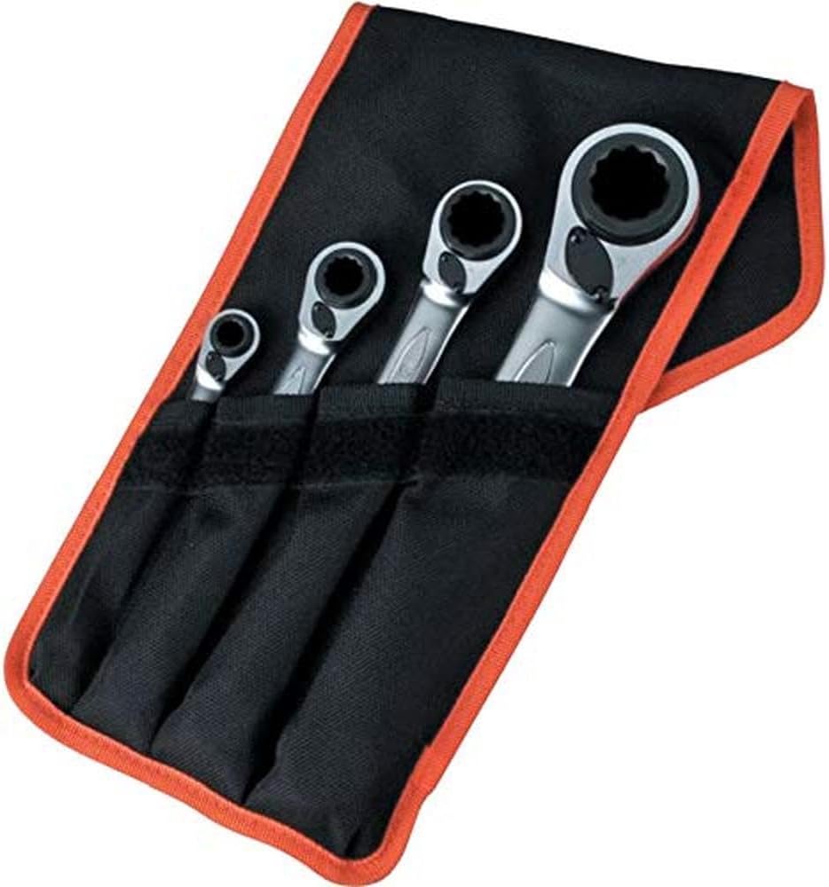 Bahco S4RM4T Reversible Ratchet Spanners Set