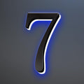 Backlit Lighted LED House Numbers, Stainless Steel Hand-Polished For House Address Signs, Illuminated LED House Numbers, Lighted House Numbers For Outside,20 Inch/500mm,2