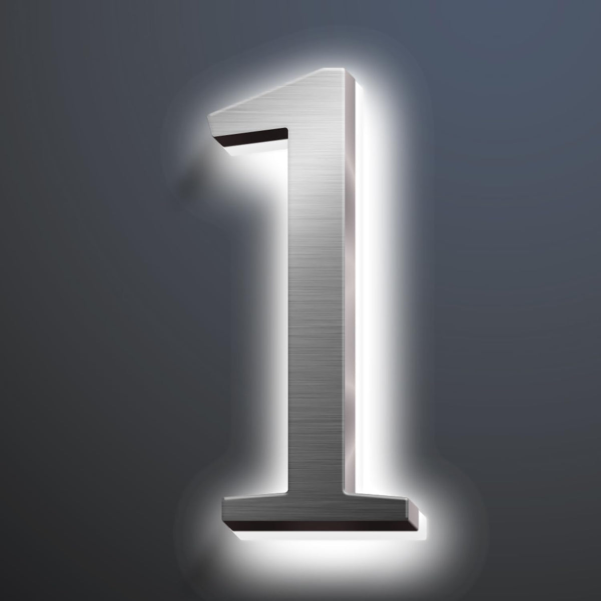 Backlit LED Illuminated House Address Numbers 20', Lighted House Numbers For A Safe And Modern, Large Modern Illuminated Address Numbers For Outside Street Yard,1