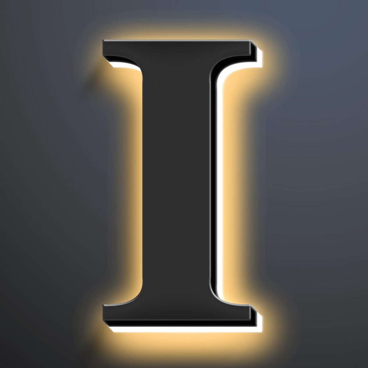 Backlit Illuminated LED Home Address Numbers 18 Inch, Modern Lighted Up Address Signs Make A Statement, Large Stainlesss Steels House Numbers With LED Lights,I