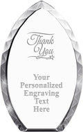Crown Awards Custom Engraved Tear Drop Corporate Crystal Trophy Gift, 9' Tear Drop Personalized Award