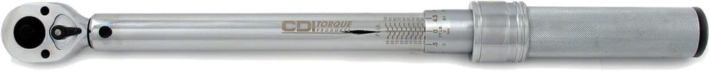 CDI 3/8 Inch Drive Adjustable Click Torque Wrench, Range 30-250 In Lbs / 4-27.7 Nm (2502MRMH)