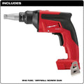 2866-20 Portable Power Screw Guns for Milwaukee M18 FUEL 18V Drywall Screw Gun - Bare Tool
