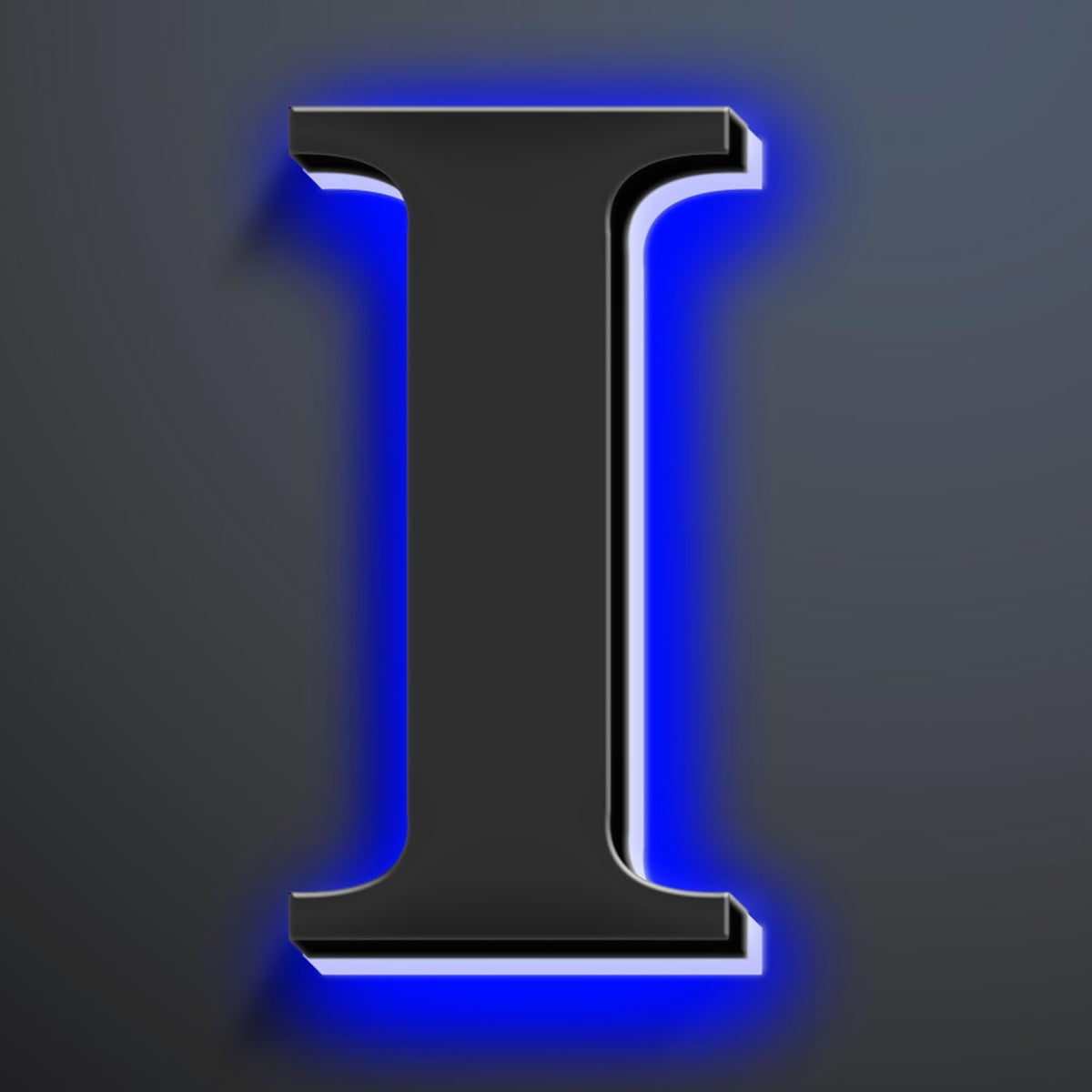 Illuminated House Numbers Increase Safety And Style 18 Inch, Backlit LED Address Number For Enhanced Visibility, Lighted Up Address Number, Modern Metal Signs,I