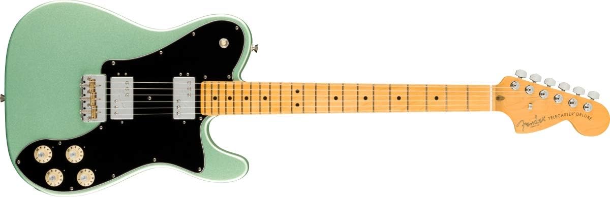 Fender American Professional II Telecaster Deluxe - Mystic Surf Green with Maple Fingerboard