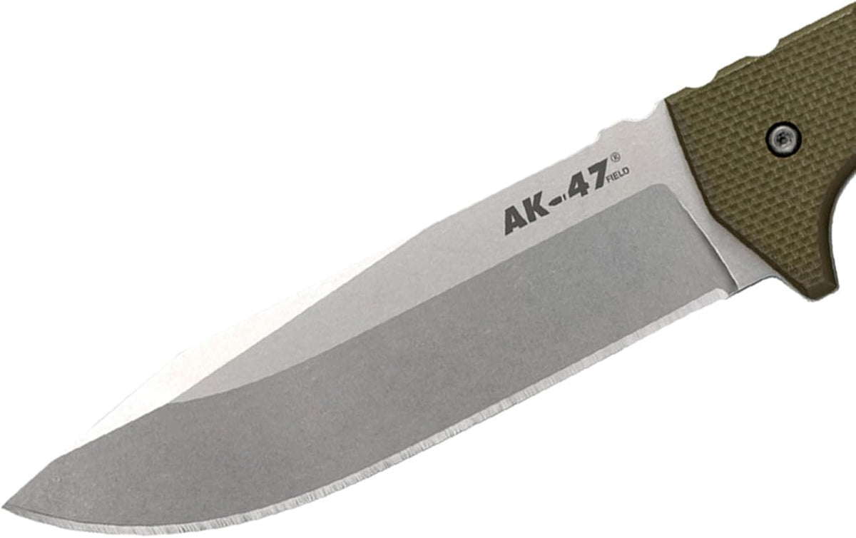 Cold Steel AK-47 Field 5.5' CPM 3V Razor-Sharp Clip Point Blade 4.875' G-10 Handle Tactical Fixed Blade Knife w/Secure-Ex Sheath