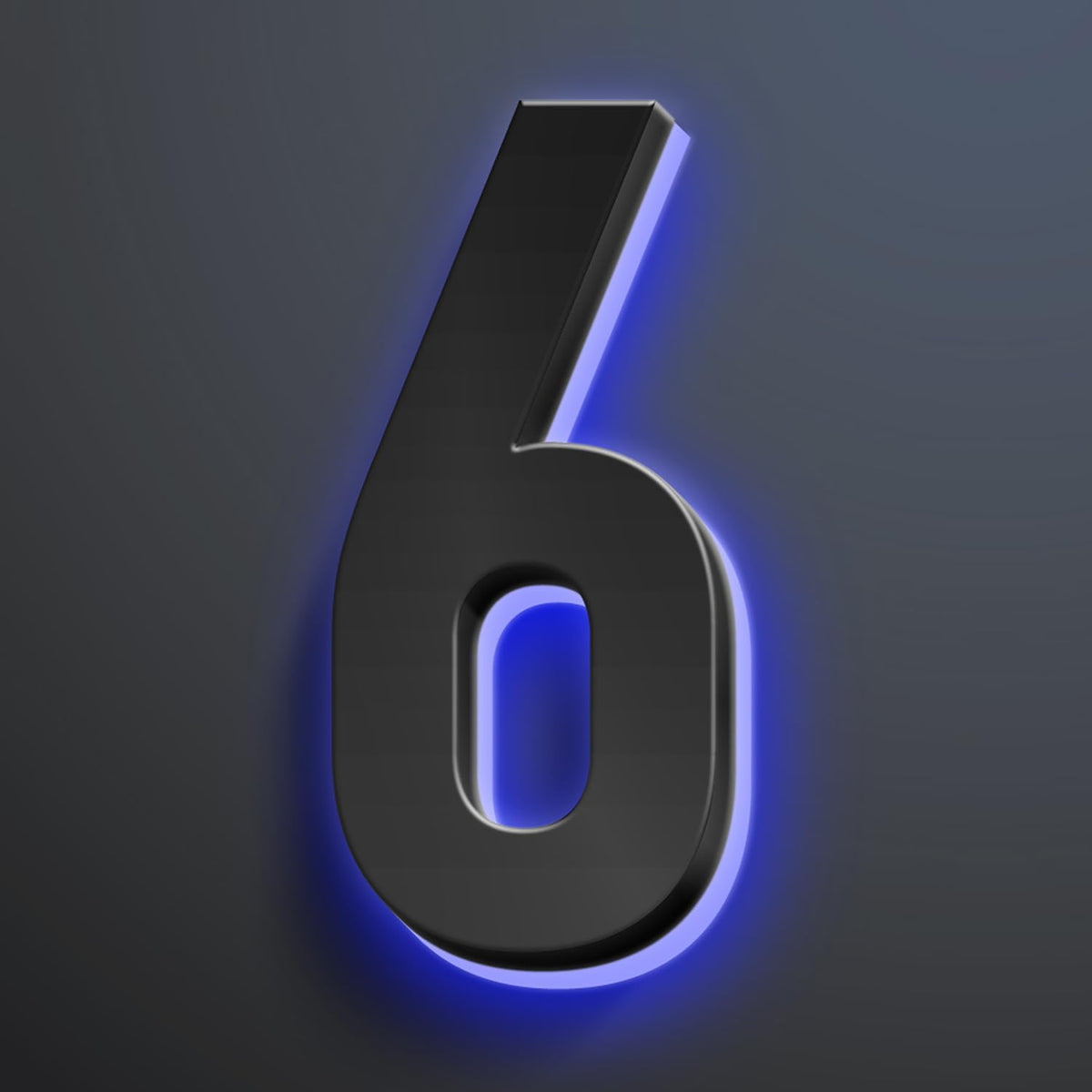 Backlit LED Illuminated House Numbers, Stainless Steel Hand-Polished For House Address Signs, Modern Lighted House Numbers, Illuminated Address Numbers For Outside,20 Inch/500mm,6