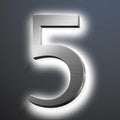 Backlit LED Illuminated House Address Numbers 20', Lighted House Numbers For A Safe And Modern, Large Modern Illuminated Address Numbers For Outside Street Yard,5