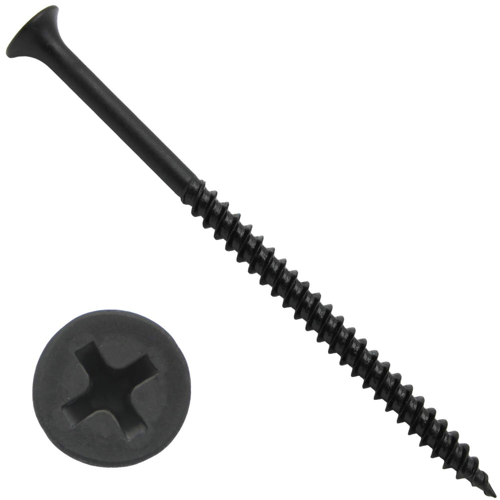 #8 x 3 Gray Phosphate - FINE Thread Drywall, Gypsum Board, Sheet Rock, Plasterboard Screws. CASE Qty 9 Boxes - 4,275 Screws