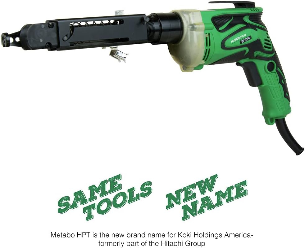 Metabo HPT SuperDrive Collated Screwdriver | 24.6 Ft Power Cord | 6.6 Amp Motor | W6V4SD2