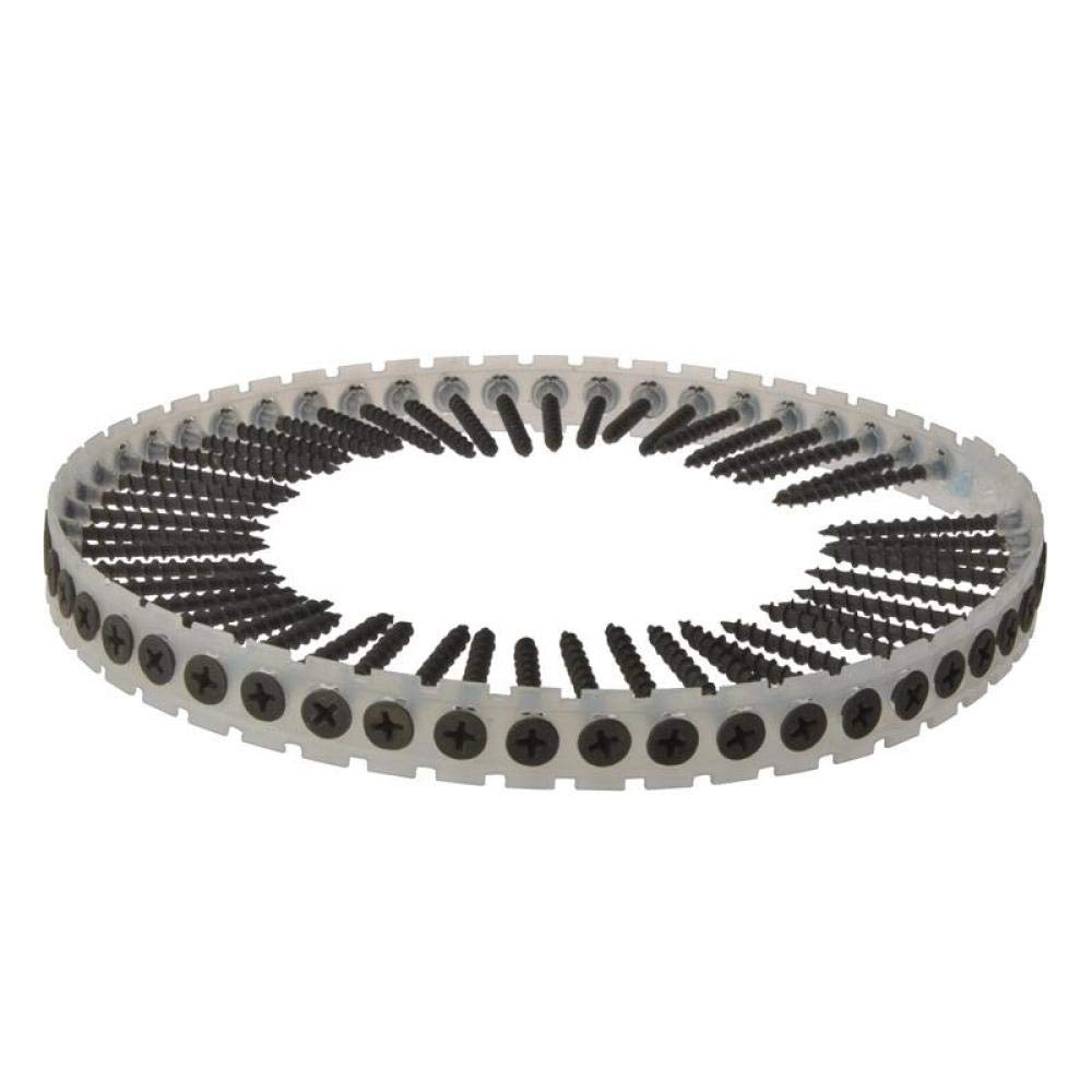 ForgeFix Coarse Thread Collated Drywall Screws | 3.9 x 50mm | Black Phosphate | Box 1000