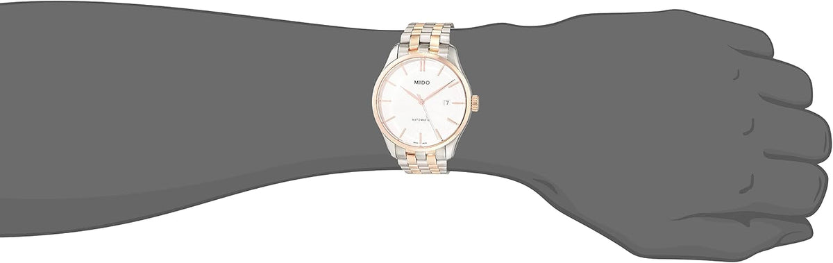 MIDO Belluna Gent - Swiss Automatic Watch for Men - Silver Dial - Case 40mm - M0244072203100