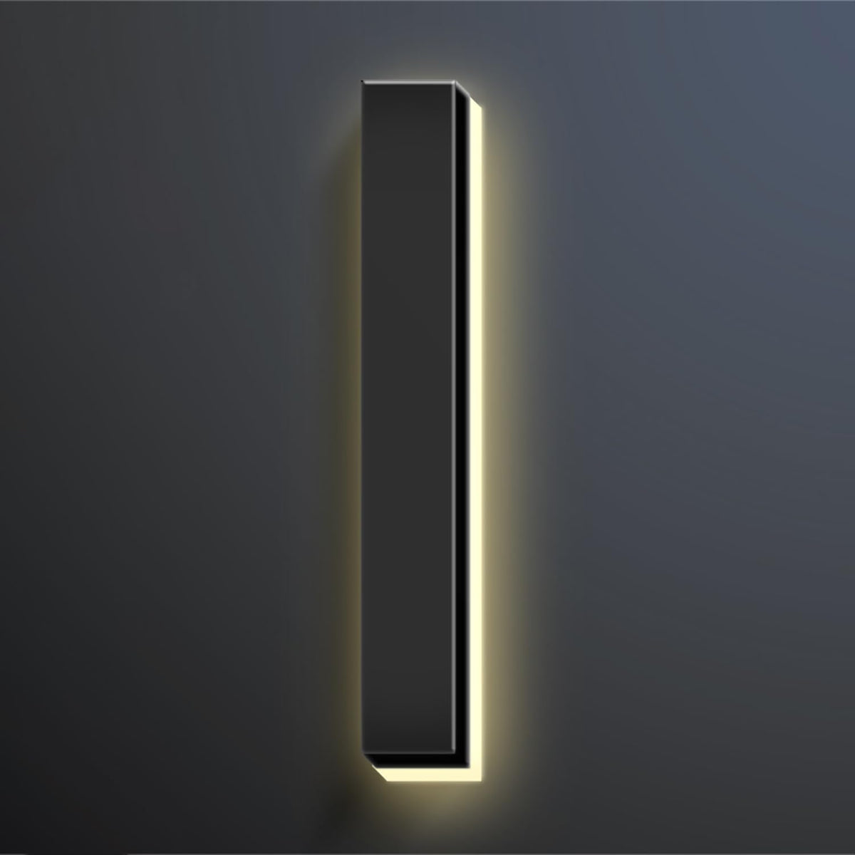 18 Inch Backlit LED Illuminated Home Address Numbers Modern Lighted Up House Numbers Stainless Steel Hand-Polished Waterproof For House Address Signs,I