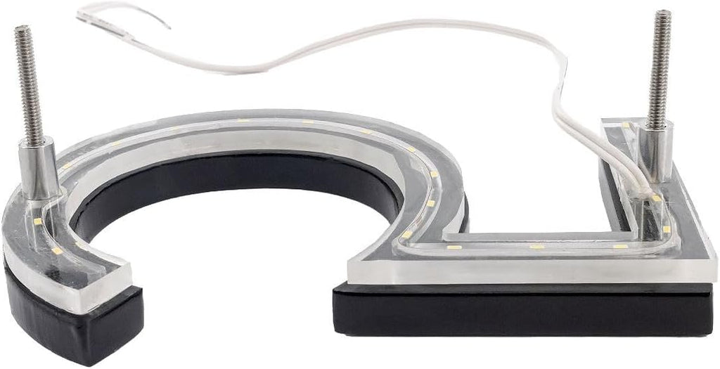 Montague Metal Products - 10 Inch Backlit LED House Numbers - LED House Numbers - Lighted Address Numbers - Modern Backlit Address Numbers - 14 Color Options