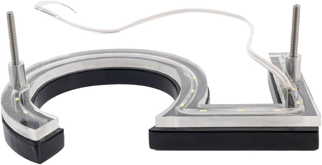 Montague Metal Products - 10 Inch Backlit LED House Numbers - LED House Numbers - Lighted Address Numbers - Modern Backlit Address Numbers - 14 Color Options