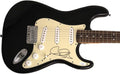 GARY CLARK JR SIGNED AUTOGRAPH FULL SIZE BLACK FENDER STRATOCASTER ELECTRIC GUITAR W/ JAMES SPENCE JSA AUTHENTICATION - WORRY NO MORE, 110, BLAK AND BLU, THE STORY OF SONNY BOY SLIM, THIS LAND, VERY RARE