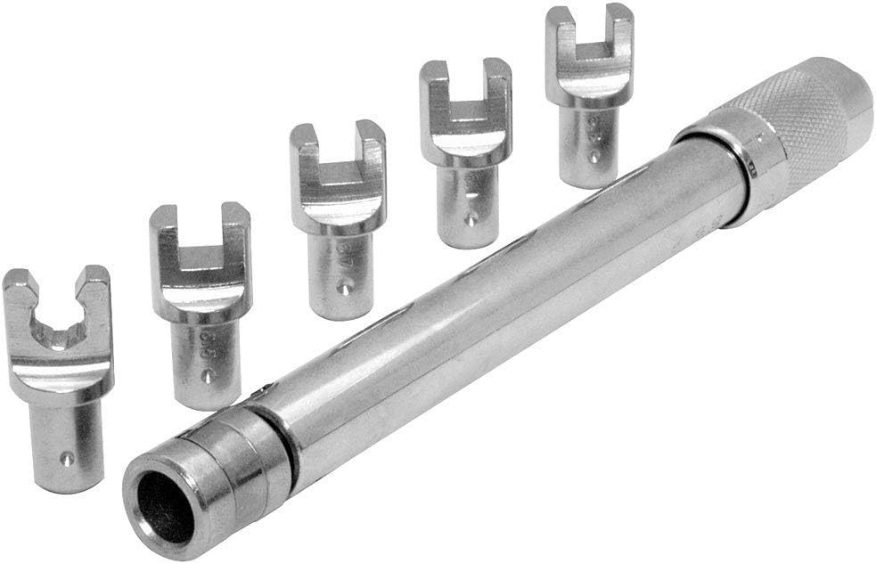 Excel (TWS-210ANS 7-Piece Adjustable Spoke Torque Wrench Set, Black