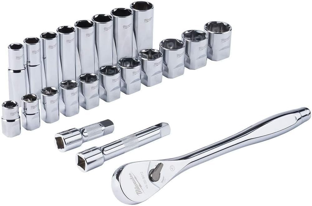 22 pc. 1/2 in. Socket Wrench Set (SAE)