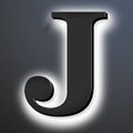 Backlit LED Illuminated Address Number 18 Inch, Lighted House Numbers, Lighted Home Address Numbers, Modern Metal House Numbers With Lights.