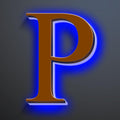 Backlit LED Illuminated House Numbers 18 Inch, Stainless Steel Hand-Polished For House Address Signs, Large Metal Modern Lighted Home Address Numbers, Brown, Blue Light,P