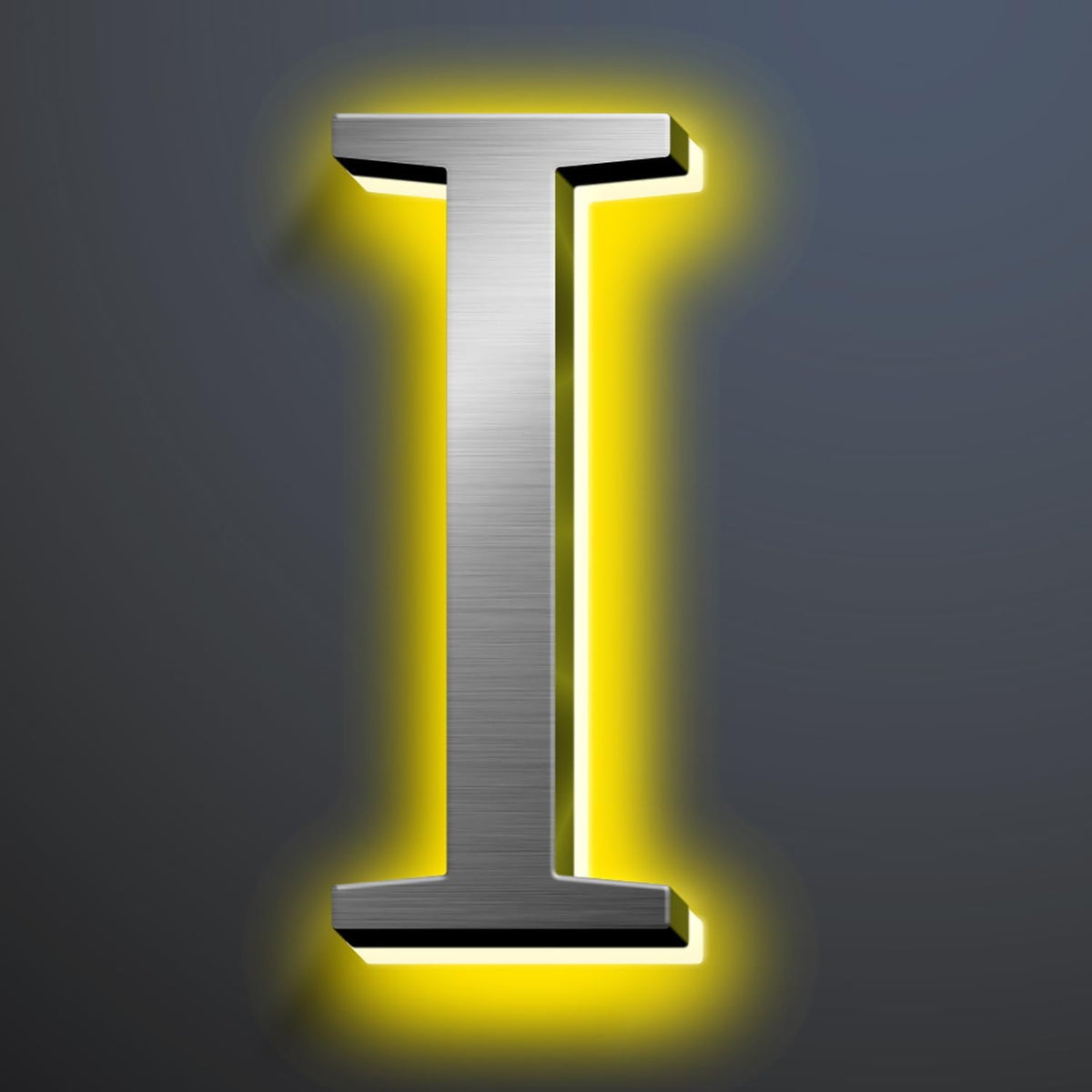 Illuminated LED House Numbers 20', Modern Upscale Look, Backlit LED Illuminated Home Address Number, Stainless Steel Hand-Polished For Lighted House Address Signs,I