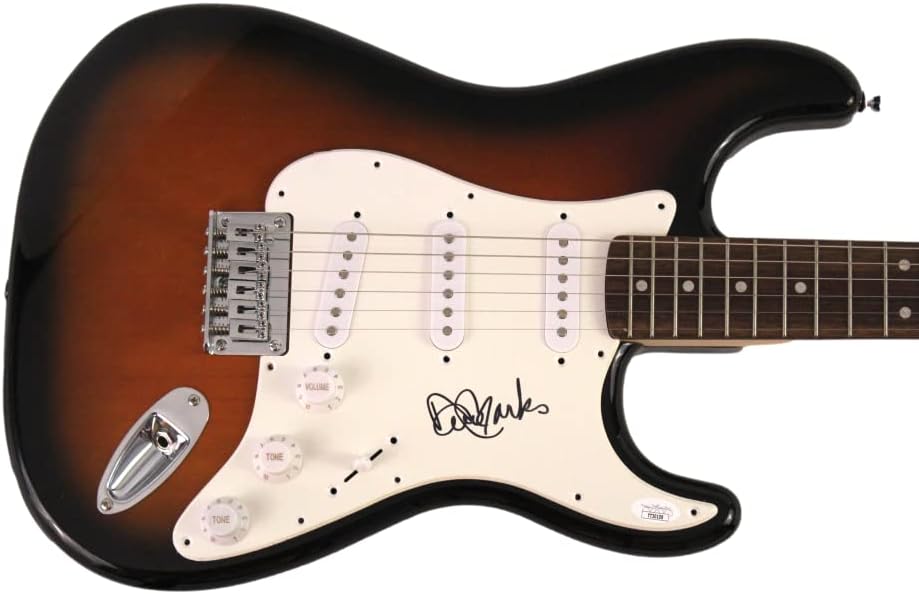 DAVID MARKS SIGNED AUTOGRAPH FULL SIZE FENDER STATOCASTER ELECTRIC GUITAR W/ JAMES SPENCE JSA AUTHENTICATION - THE BEACH BOYS, SURFIN' SAFARI, SURFIN' U.S.A. SURFER GIRL, LITTLE DEUCE COUP, THAT'S WHY GOD MADE THE RADIO