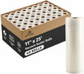 OutOfAir 11' x 25' Vacuum Sealer Bags Rolls 40 Pack (Bulk Case) - Heavy Duty 7 Layer 4 Mil Plastic, BPA Free, Food Safe, Fits All Vacuum Sealer Machines, Sous Vide Compatible